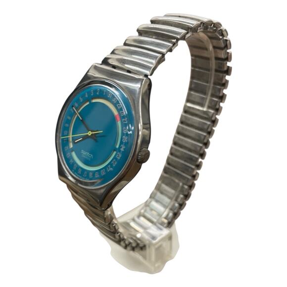 Swatch Watch STOPLIGHT GY402 1990 Standard Gents Flex Band Rare Swiss Quartz - Picture 4 of 5